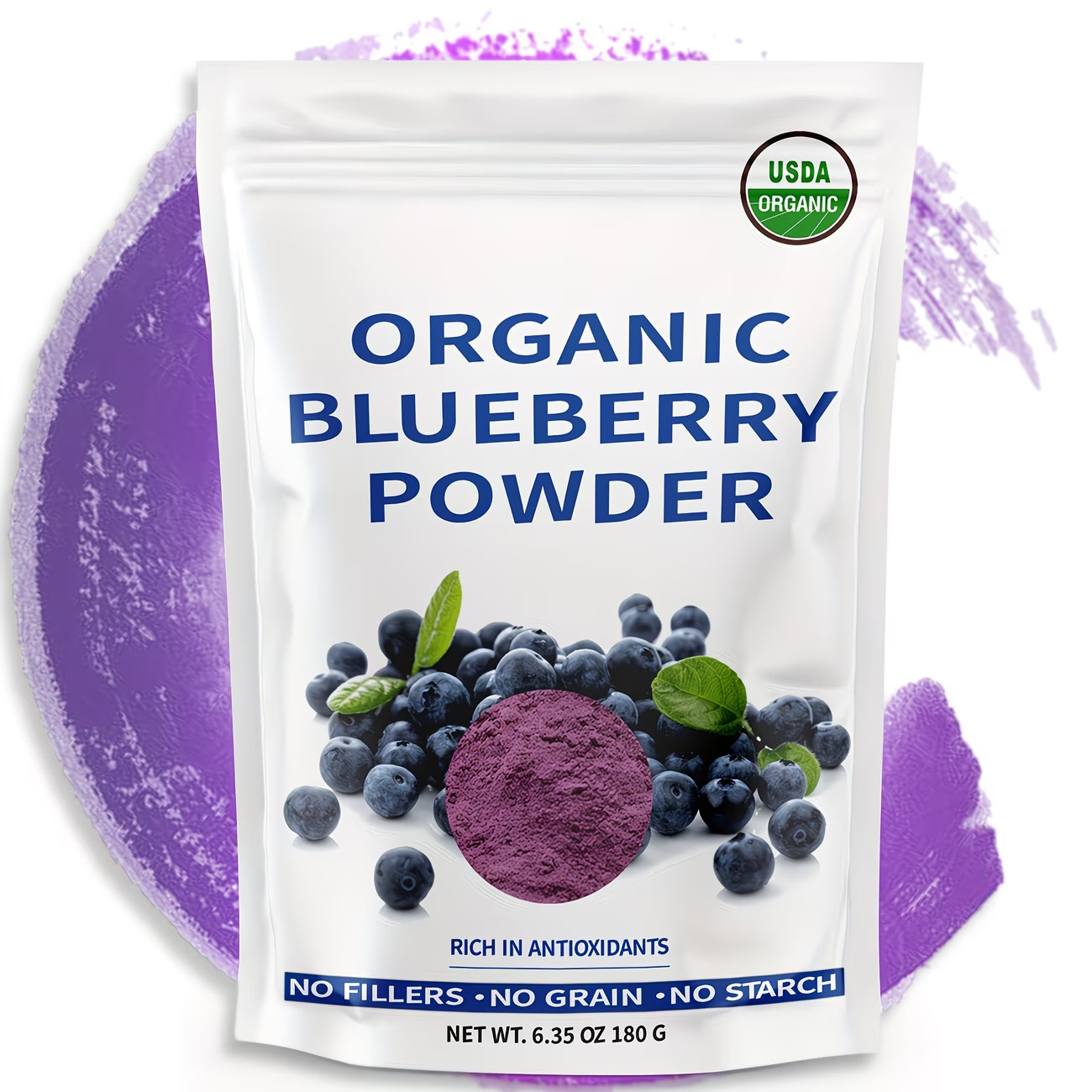 Organic Blueberry Powder Natural Blueberry Extract Powder No Added Sugar