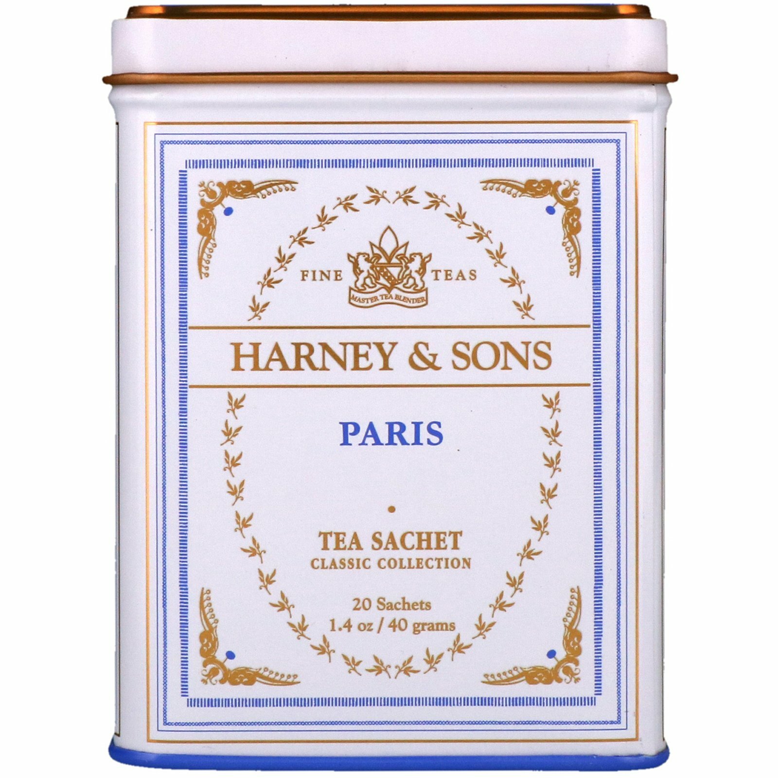 Harney & Sons, (3 Pack) Fine Teas, Paris Tea, 20 Tea Sachets, 1.4 oz (40 g)