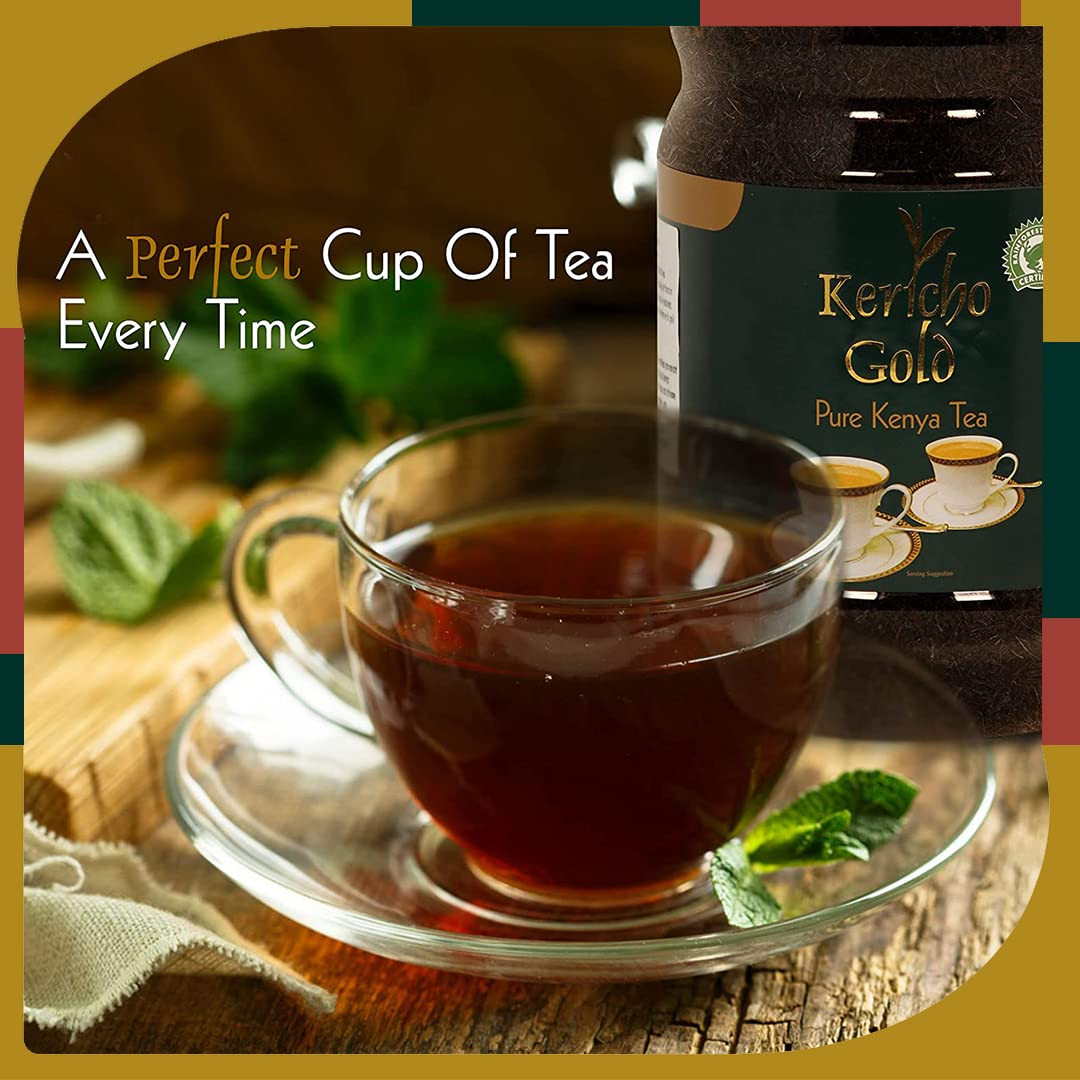 Black Tea Jar 500 Gms – Rich in Antioxidants – Orange Pekoe Tea – Kenya Origin –