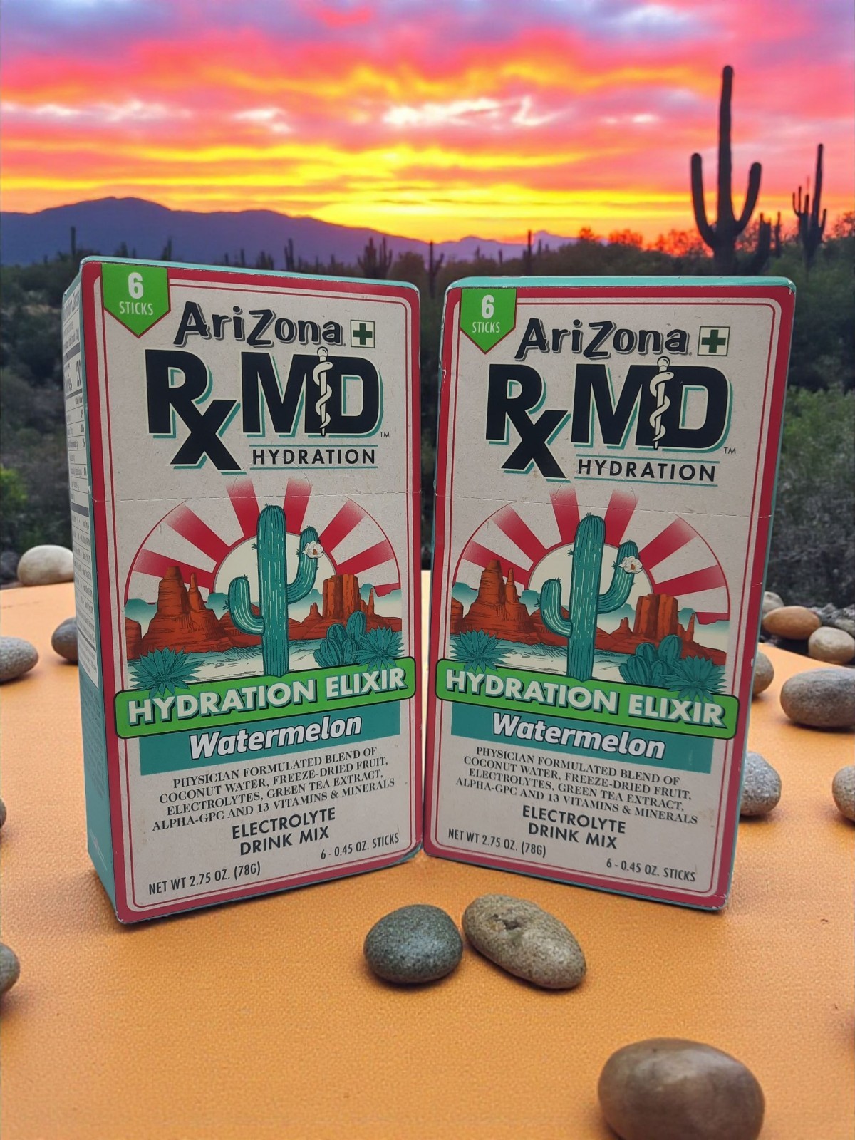 AriZonaRx MD Hydration Watermelon Drink Mix 0.45oz 12 Sticks Total Exp 05/2027
