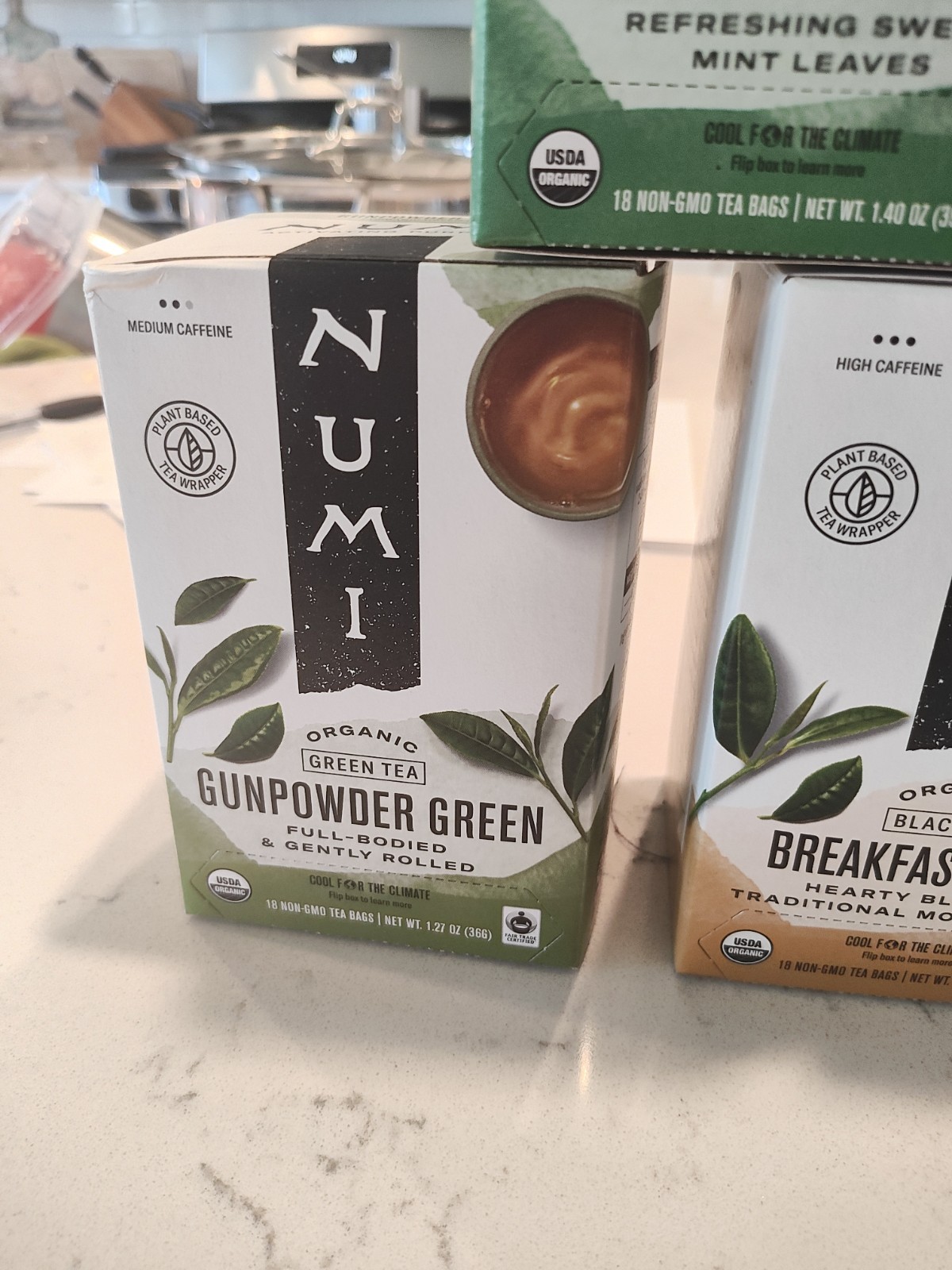 Numi Teas Bags 18 Count In Each Box 5 Individual Boxes Total 90 Tea Bags AAA