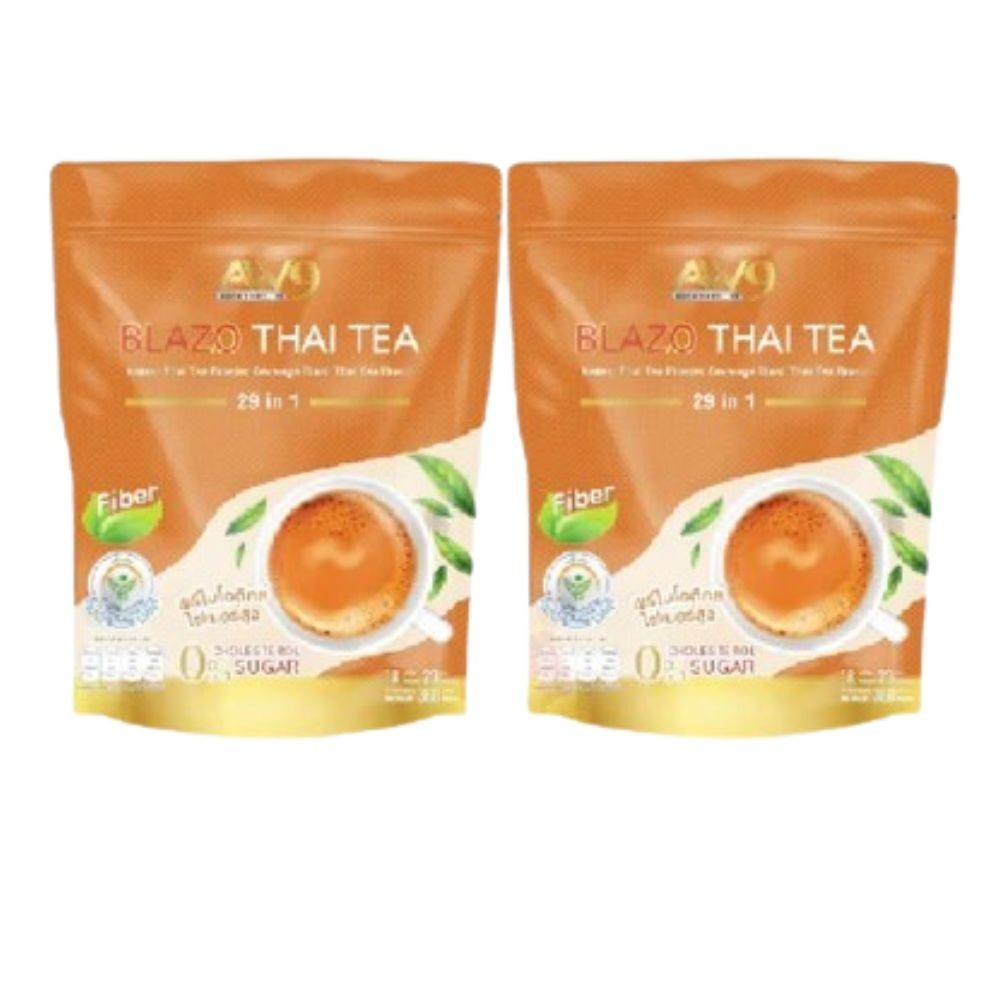 Thai Tea Instant Halal Mix Prebiotics Fiber Healthy Herbal Iced BLAZO MATZH Pack