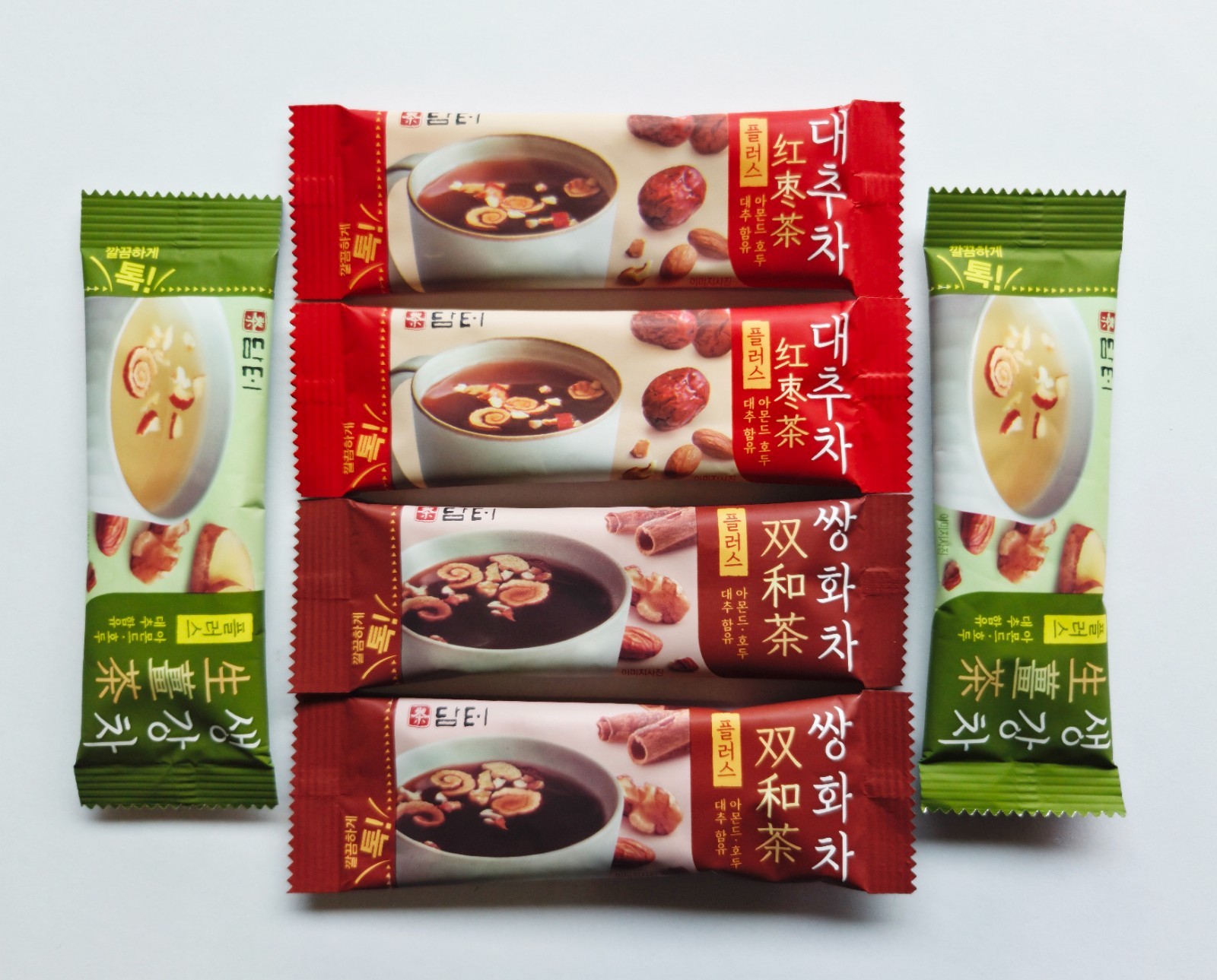 Damtuh Korean Traditional Tea Sampler Mix – Assorted Healthy Instant Stick Pack