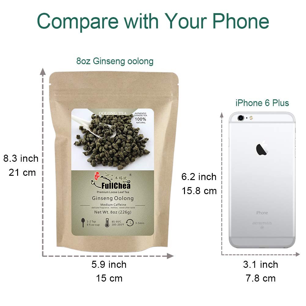 FullChea – Ginseng Oolong Tea – Loose Leaf – 8 Ounce (Pack of 1)