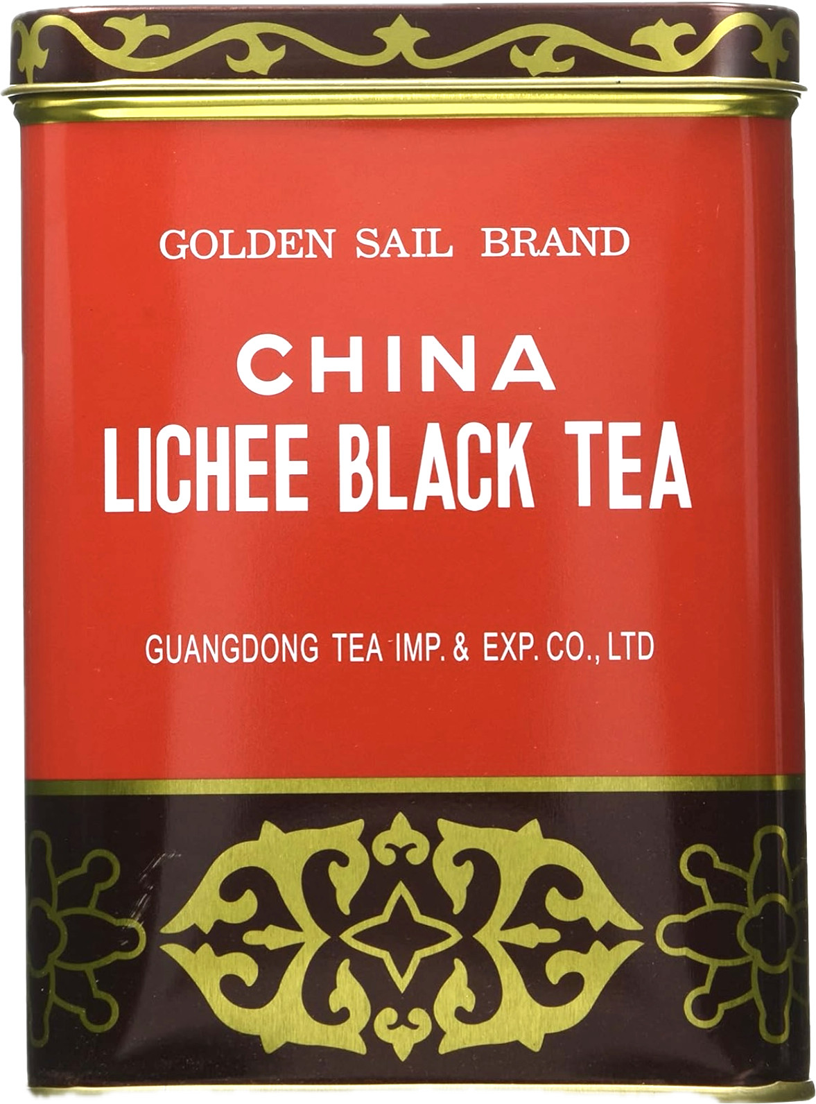 16oz Golden Sail Brand China Lichee Lychee Black Tea – Loose Leaf in Tin