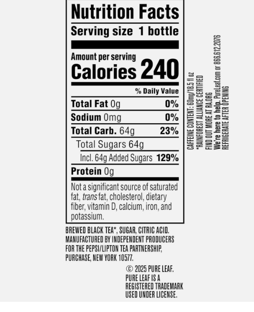 Iced Tea, Extra Sweet, Real Brewed Tea, 18.5 Fl Oz Bottles (Pack of 12)