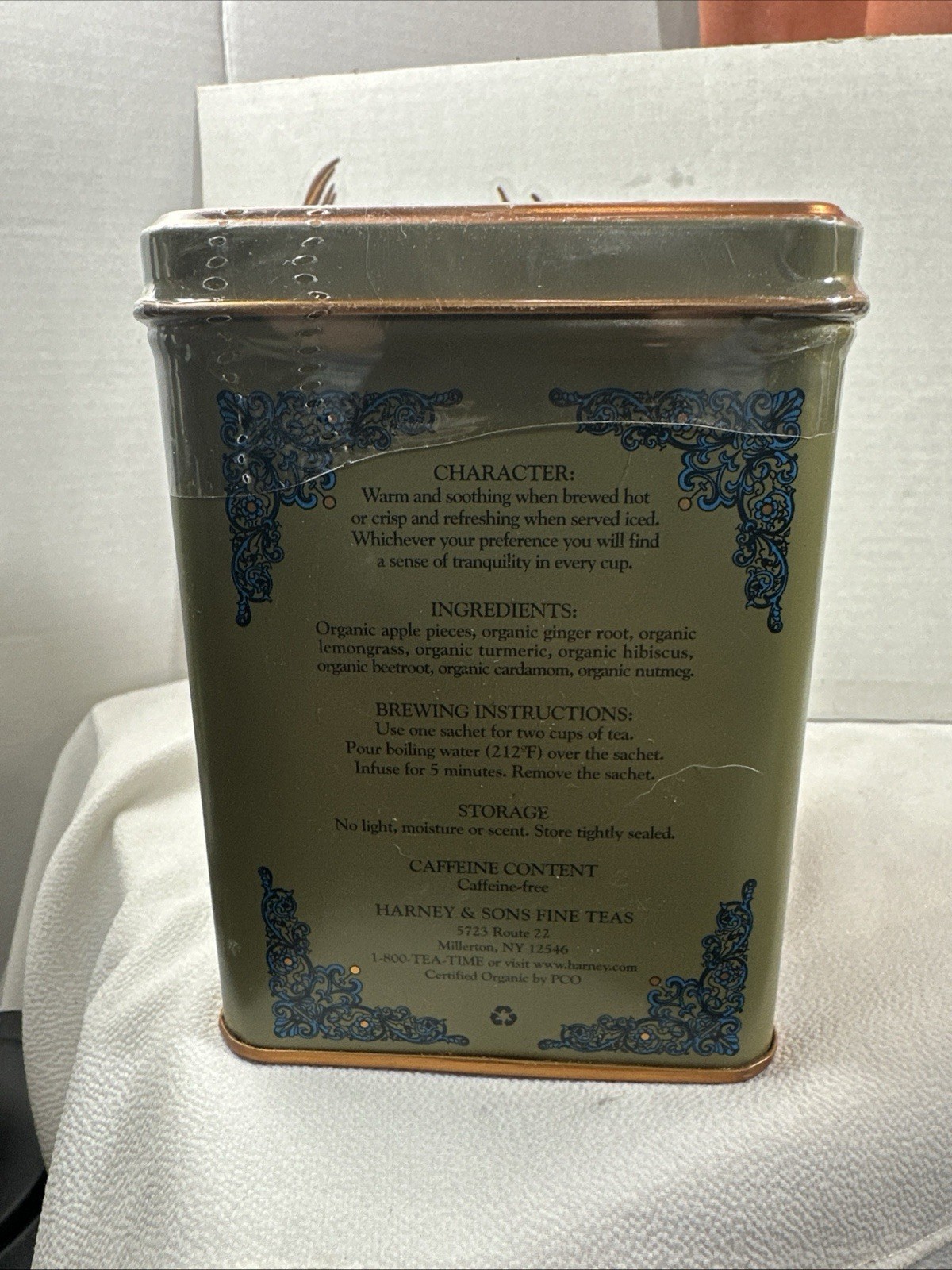Harney & Sons Ht Tea Blends Tea Sachets Organic Ginger Lemon exp.11/26