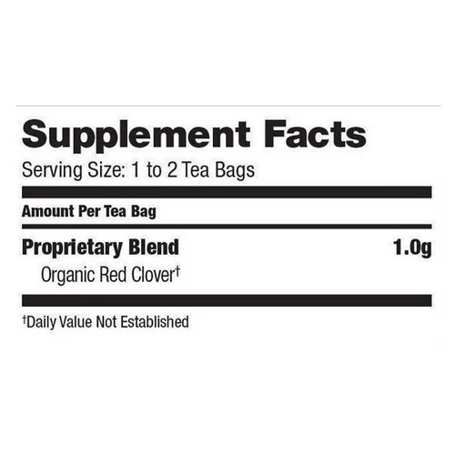 Organic Tea Red Clover 20 Bags By Bravo Tea & Herbs