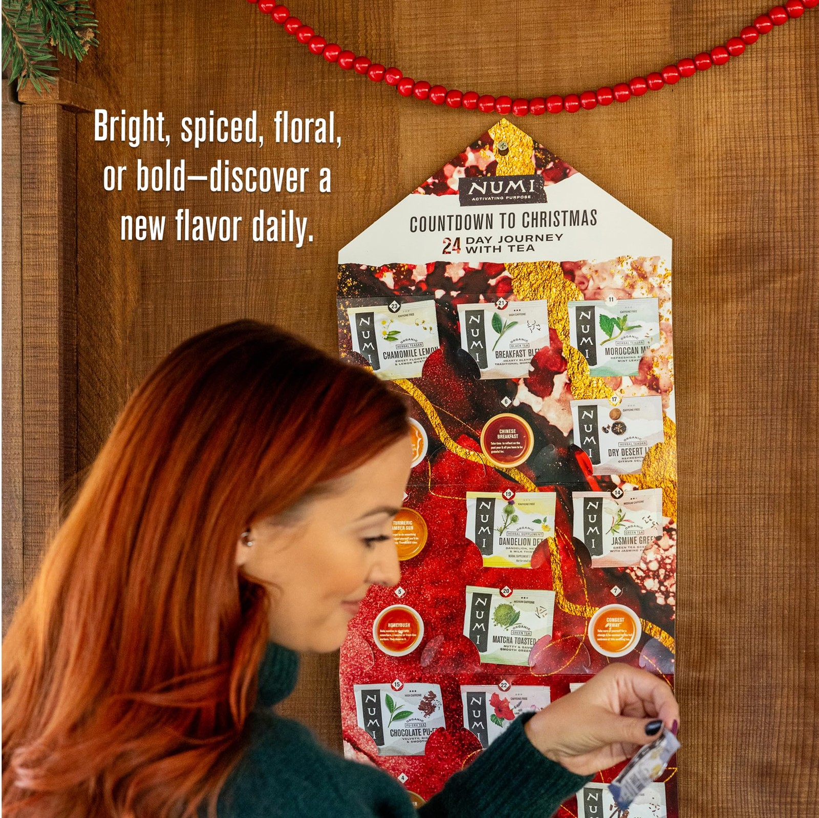 Best Numi Organic Tea Advent Calendar 2025 24 Days of Fair Trade Teas Christmas