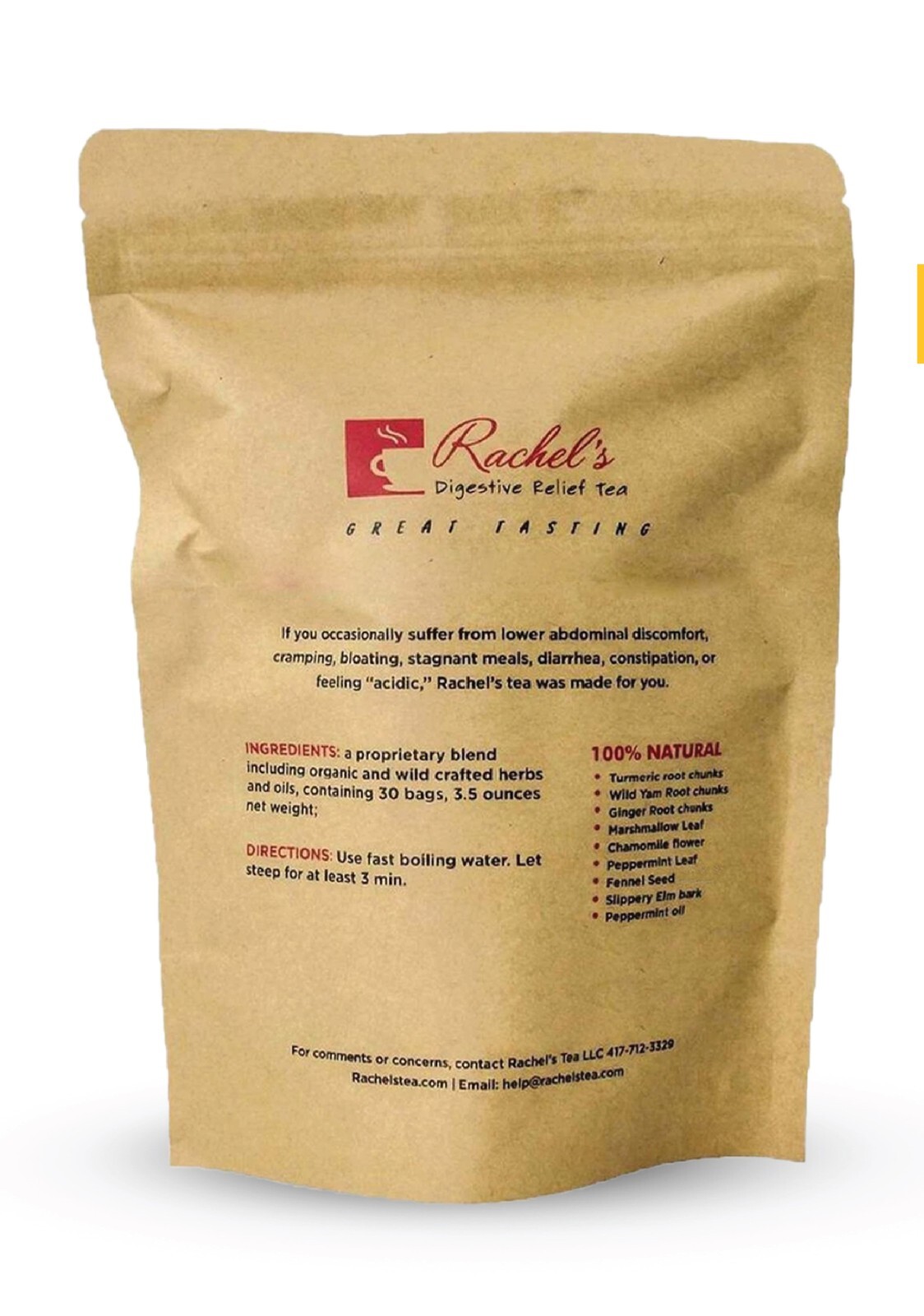 (30 Bags/60 Cups) Rachel’s Digestive Tea + Berry Chewable 10 Billion strains