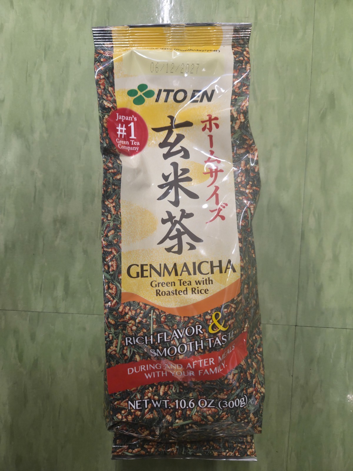 ITO EN Autentic Genmaicha Green Tea with Roasted Rice 10.6 oz Made in Japan