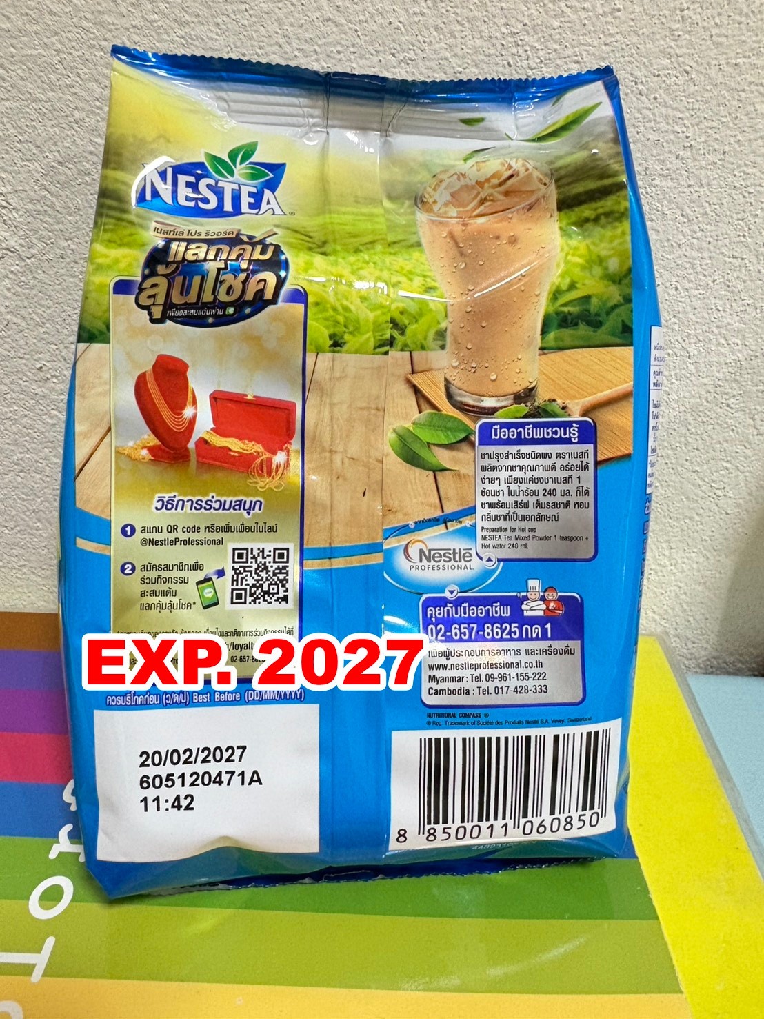 NESTEA Unsweetened Black Tea Powder Pack of 2 | 400g Instant Pure Keto Drink