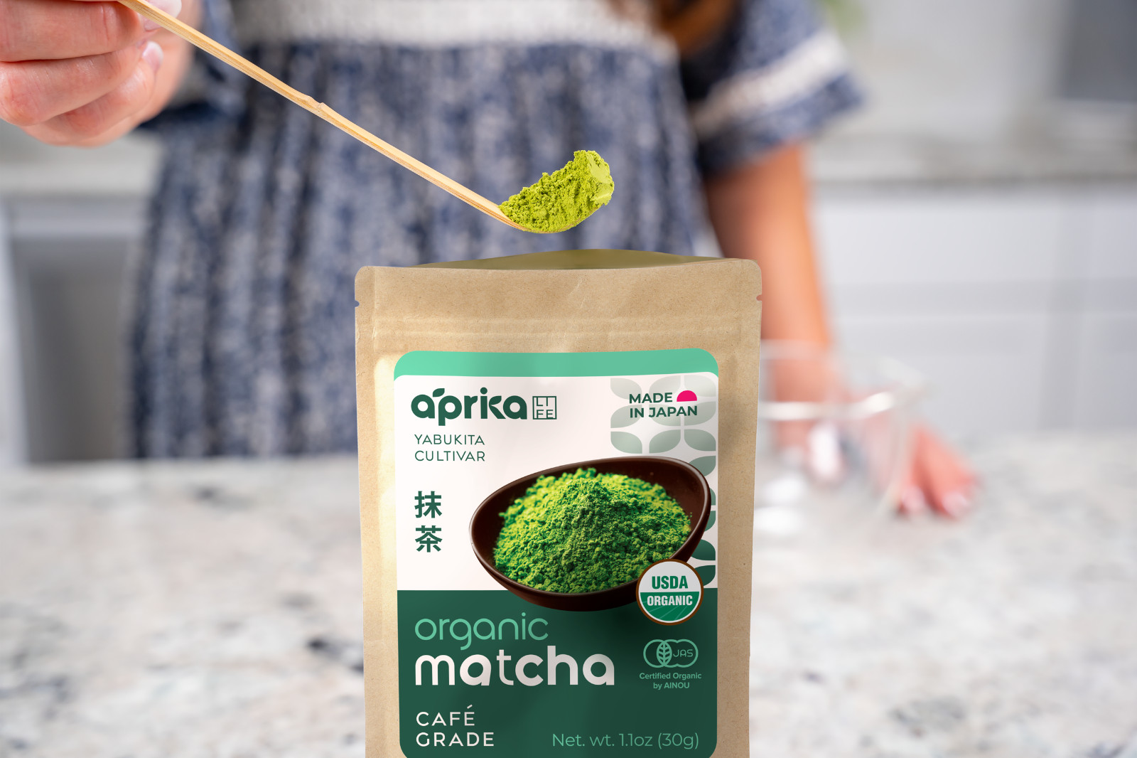 Premium Culinary Grade Organic Japanese Matcha Green Tea Powder Unsweetened, 30g