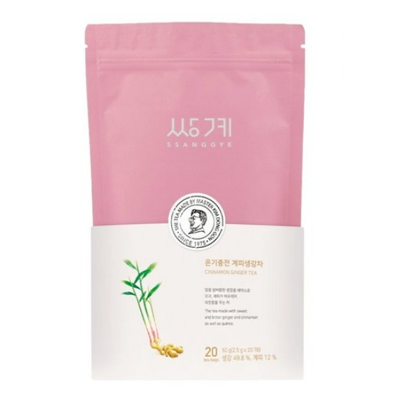 Ssanggye Myungcha Pouch Warming Cinnamon Ginger 2.5g×20Tea Bag
