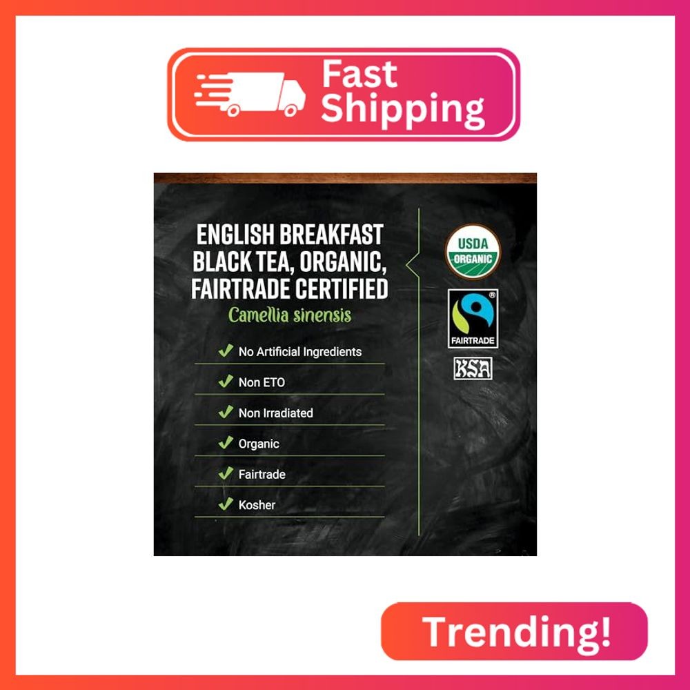 Frontier Co-op English Breakfast Black Tea, 1-Pound Bulk, Full, Robust, Malty Fl