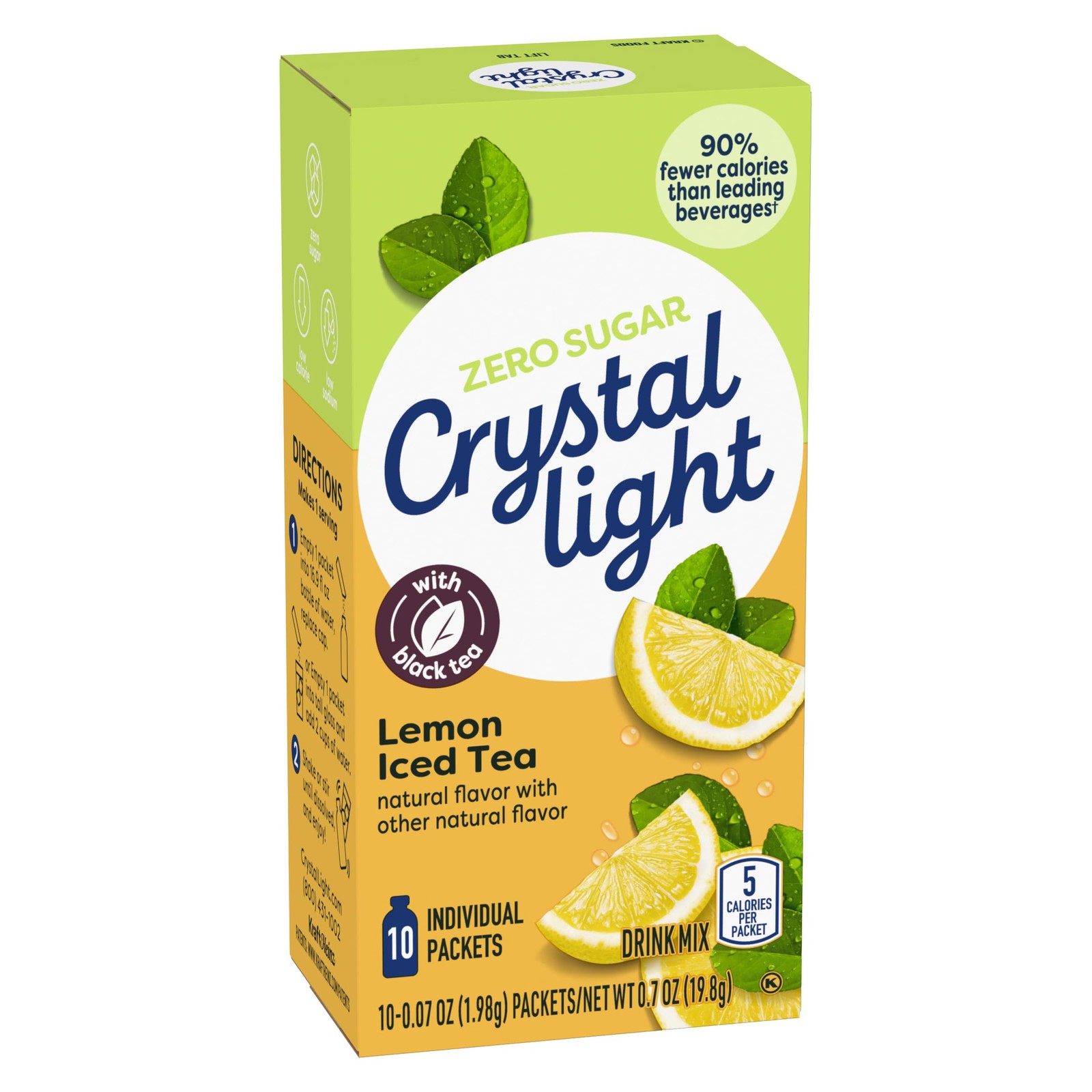 Crystal Light Lemon Iced Tea Naturally Flavored with other natural flavor