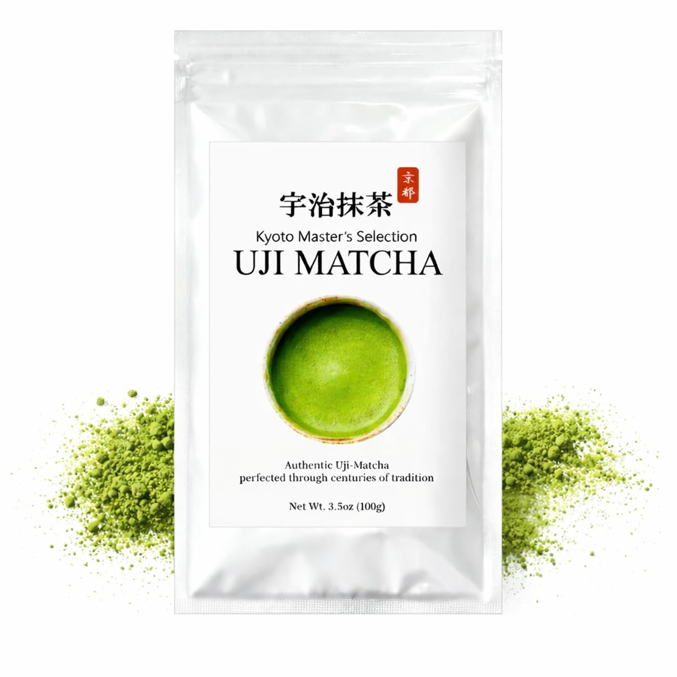 Uji Matcha Powder from Kyoto Japan – Ceremonial Grade 3.5Oz – Premium