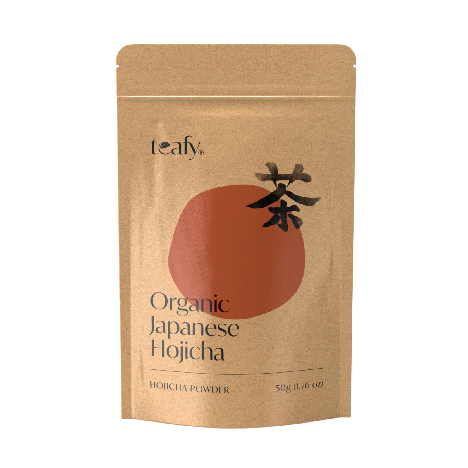 Teafy Organic Hojicha Roasted Green Tea Powder From Shizuoka 50 Gram