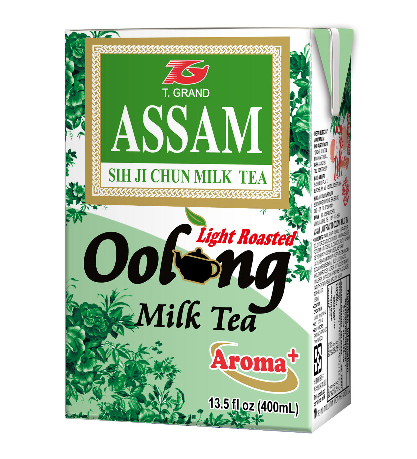 Assam Beverages Black Tea and T. Grand, 13.5 Fl Oz, 24 Count