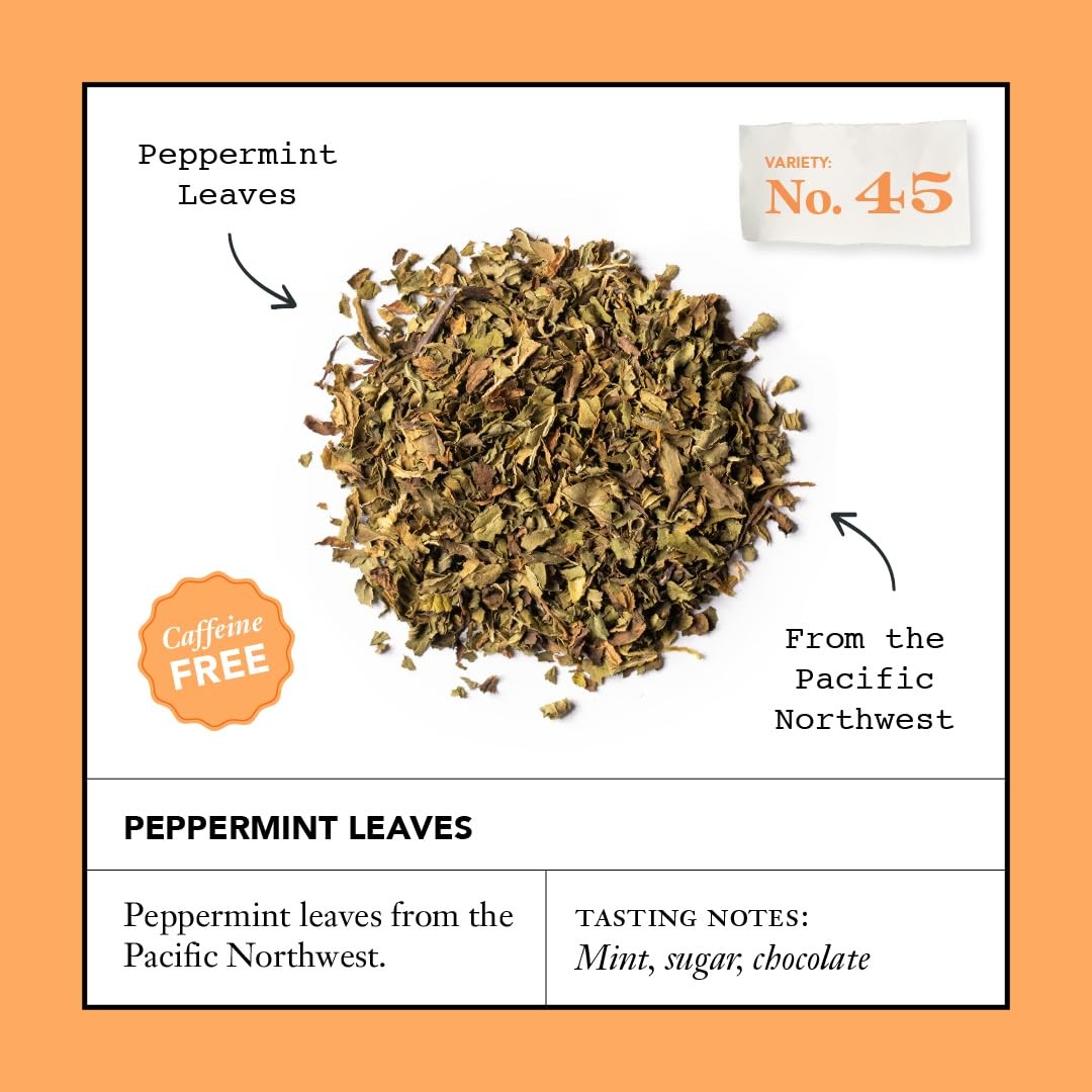 Peppermint Leaves No. 45, Herbal Tea, CaffeineFree, SugarFree, Sustainably Gr…