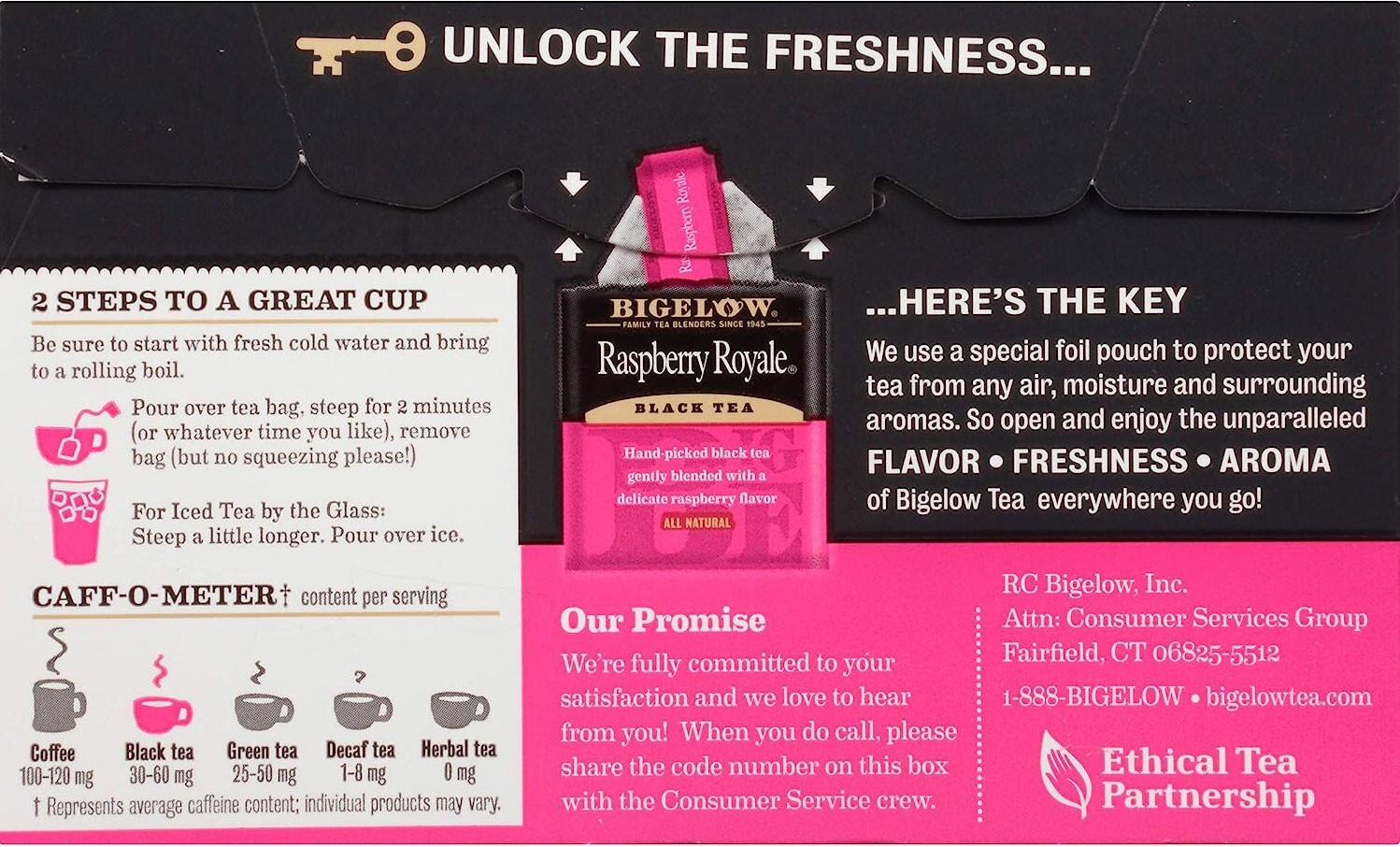 Bigelow Raspberry Royale Black Tea – 20 tea bags