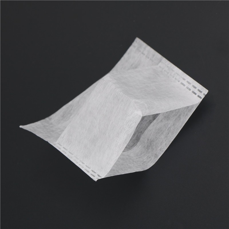 100X Empty Tea Bags Corn Fiber Fold Close Heat Seal Filter Paper Tea Infuser Jf