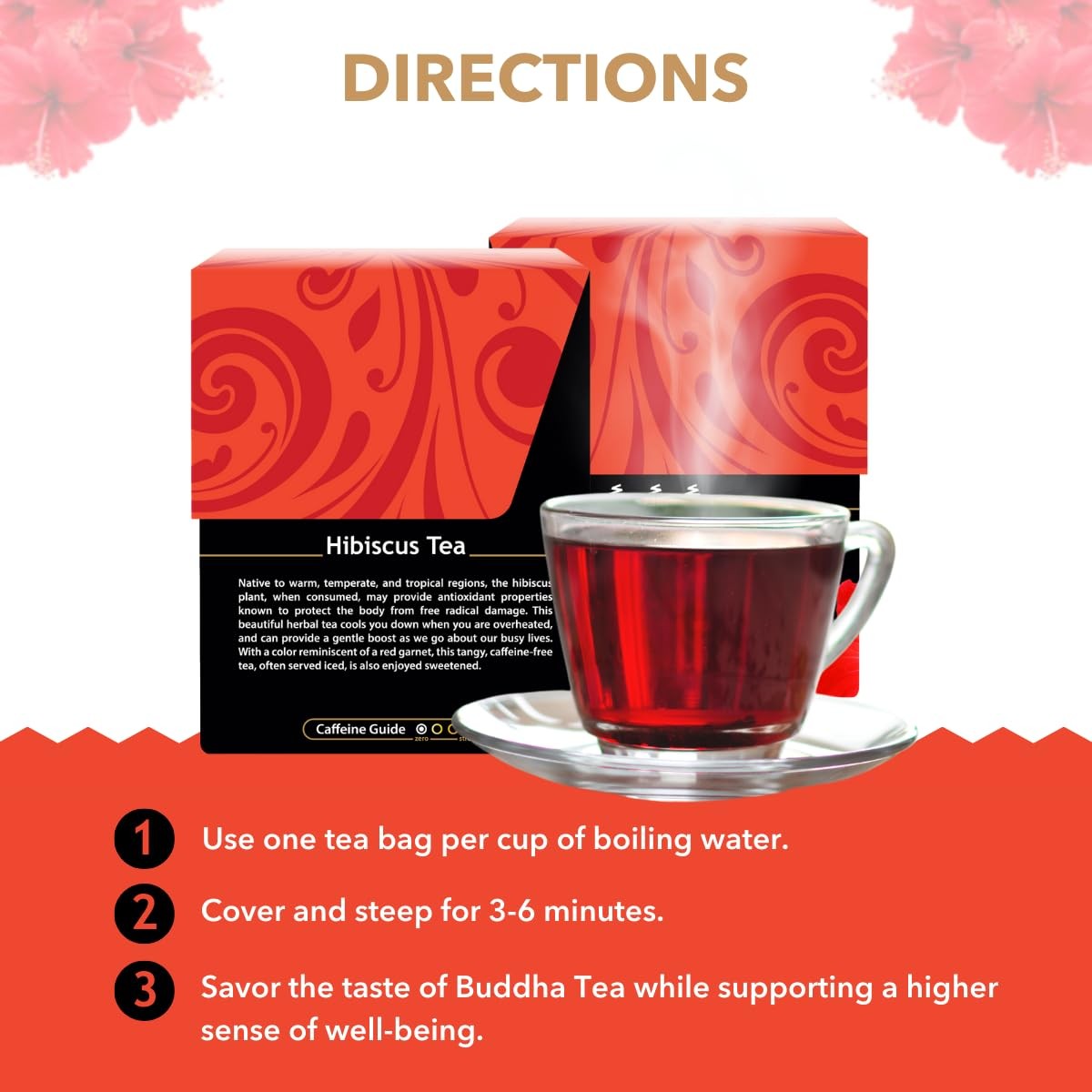 Buddha Teas – Hibiscus – Organic Herbal Tea – For Health & Wellbeing – With…