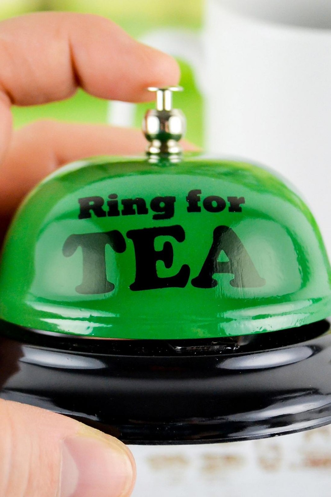 RING FOR TEA BELL – Kitchen Office Desk Drink Bar Room Table Home Accessory