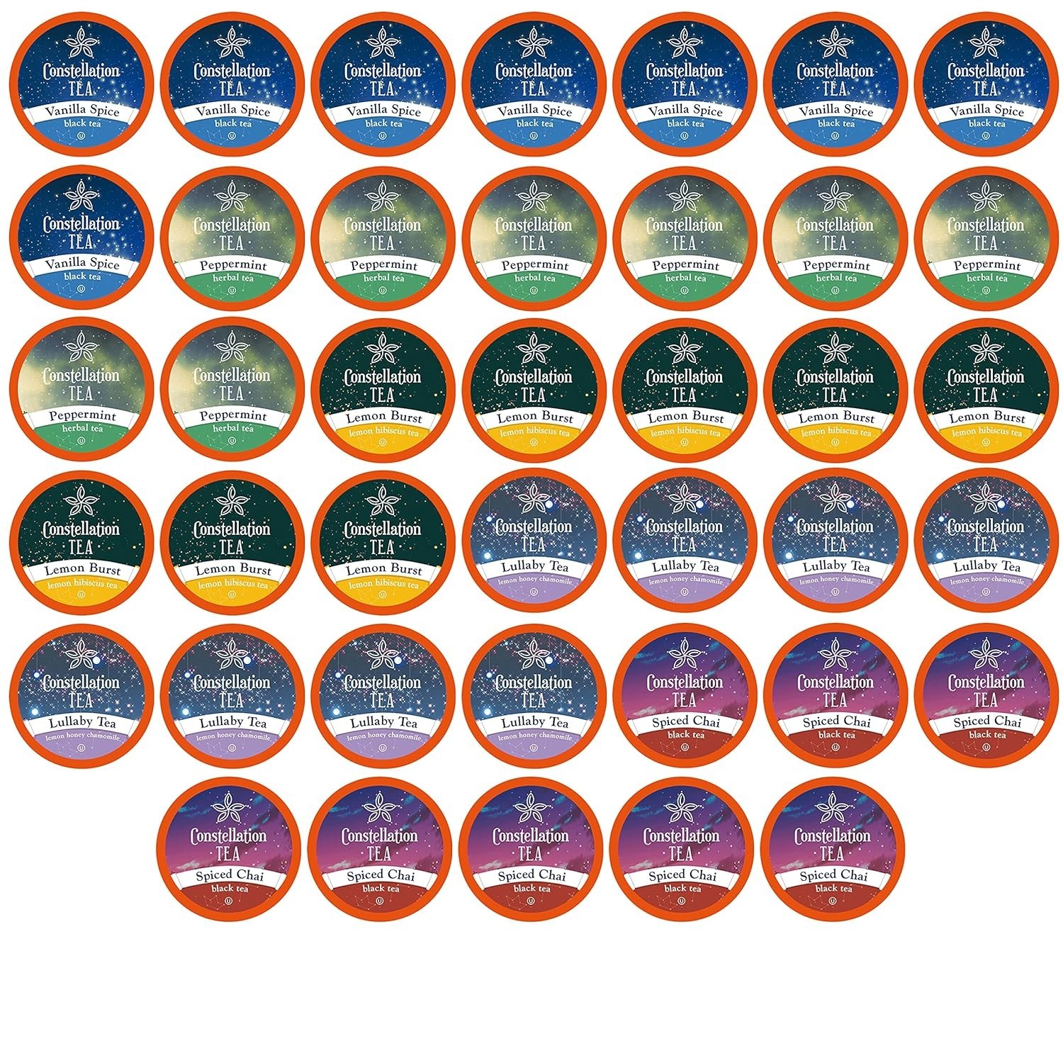 Assorted Variety Pack Sampler Tea Pods Compatible with K Cup Brewers Includin…