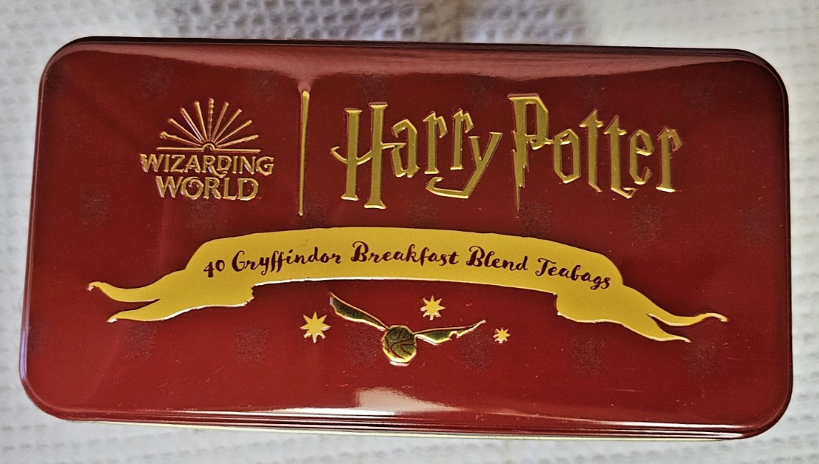 Harry Potter Tins of 40 Breakfast Blend Teabags Each-Full SET NEW Sealed