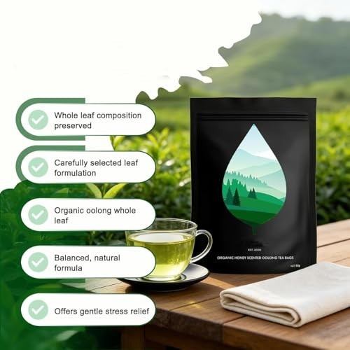PiPi Tea Organic Oolong Bags – Whole Leaf, 20 (4g Each)