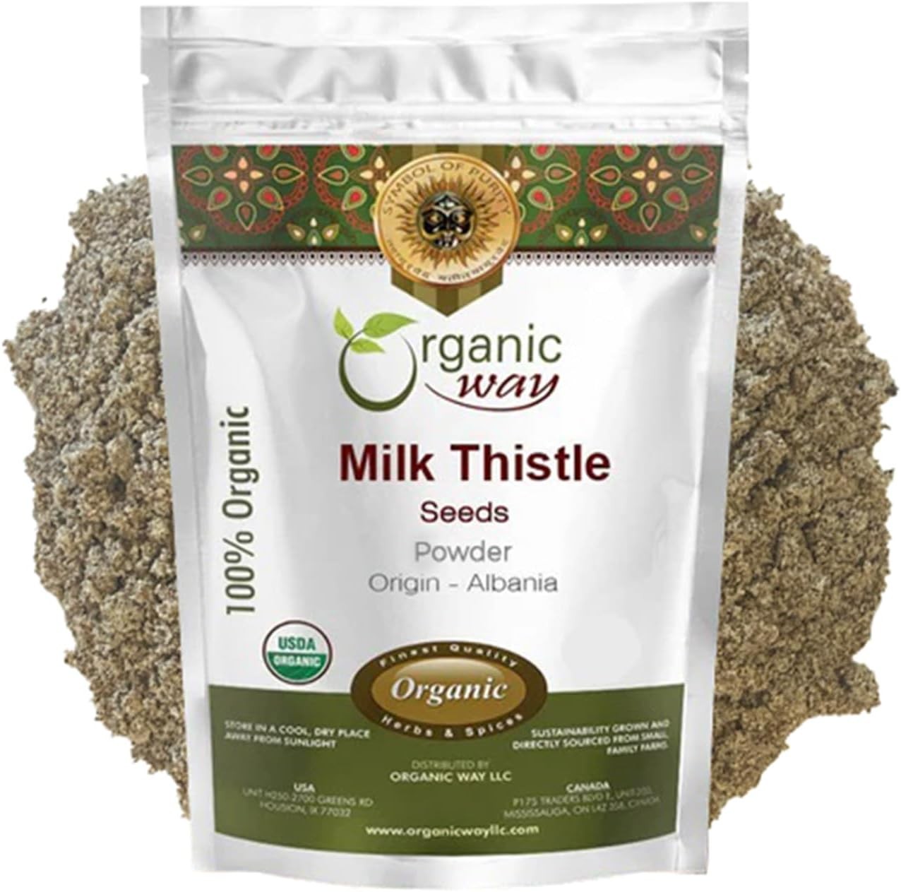 Milk Thistle Seeds Powder (Silybum Marianum) – Herbal Tea | European