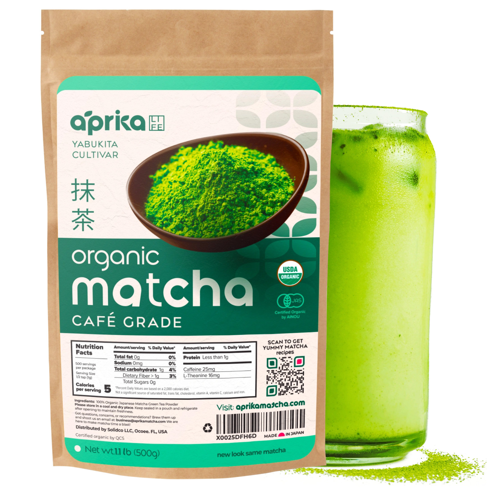 Premium Culinary Grade Organic Japanese Matcha Green Tea Powder, 1.1 lbs