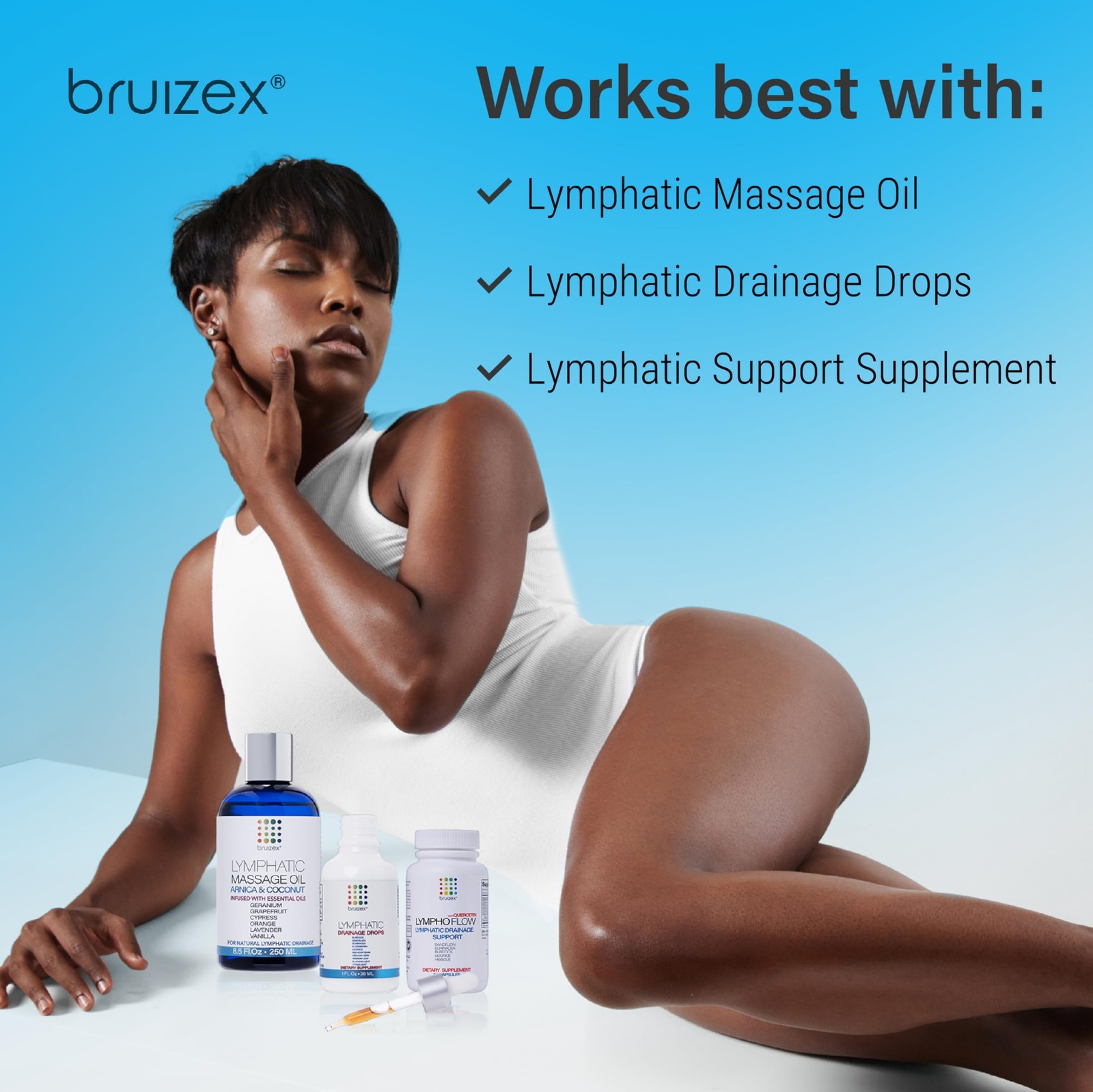 Bruizex Lymphatic Natural Herbal Tea, Lymphatic Drainage, Ginger Blend for Ly…