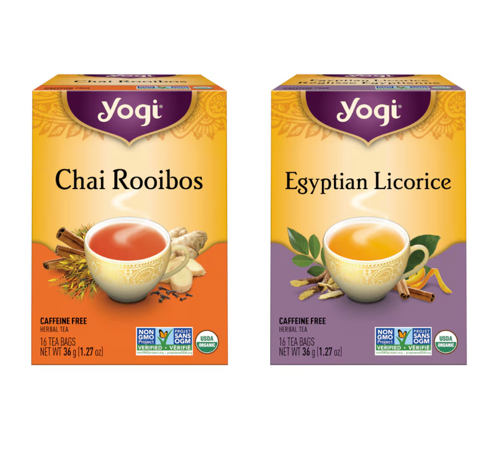 Yogi Tea – Chai Rooibos & Egyptian Licorice Herbal Tea – 16 Bags – 1 Flavor Each