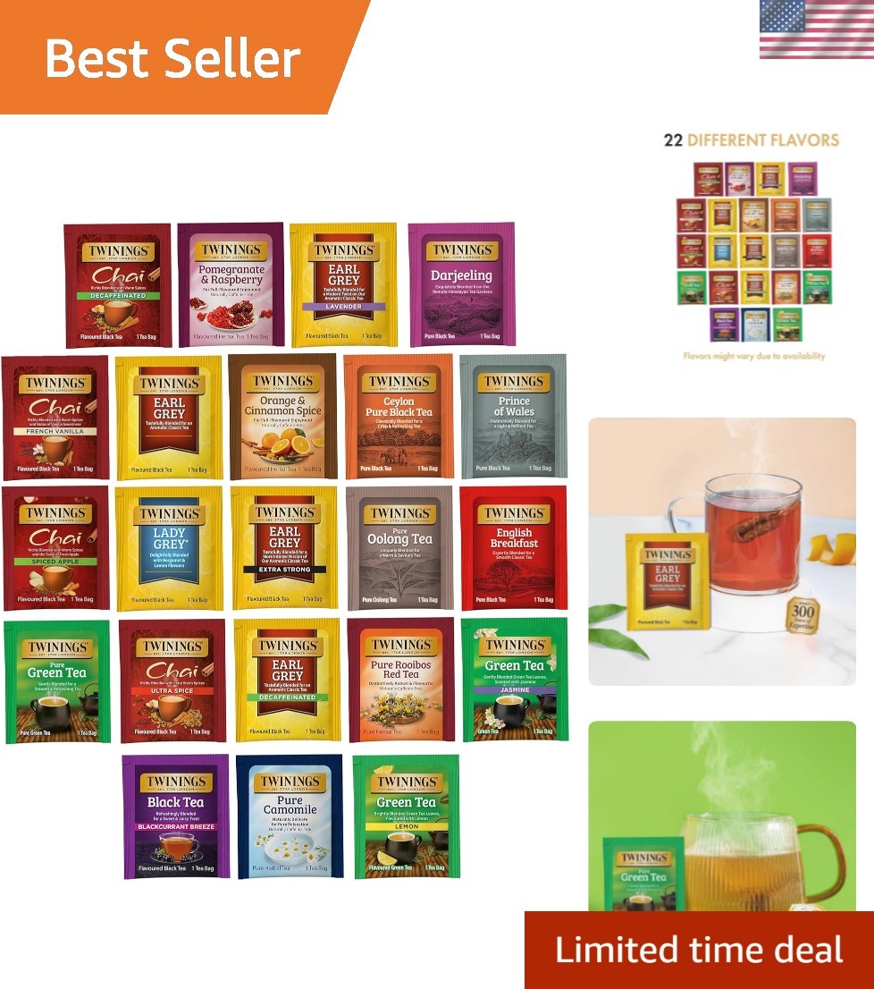 Tea Lover’s Delight: 22 Count Assorted Tea Bag Sampler for Any Occasion