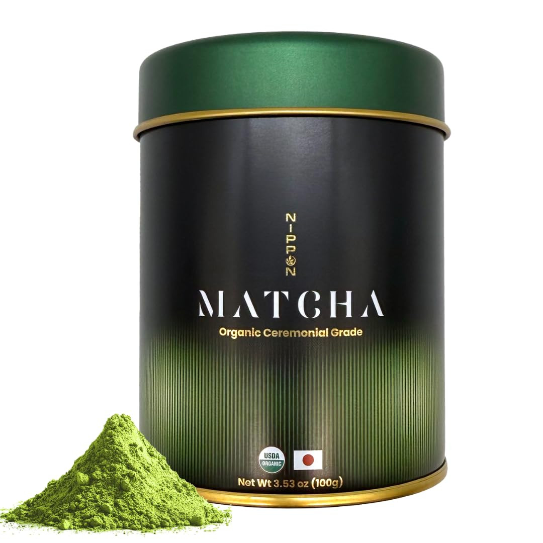 Nippon Matcha – Organic Premium Ceremonial Grade Japanese Matcha Green Tea Powde