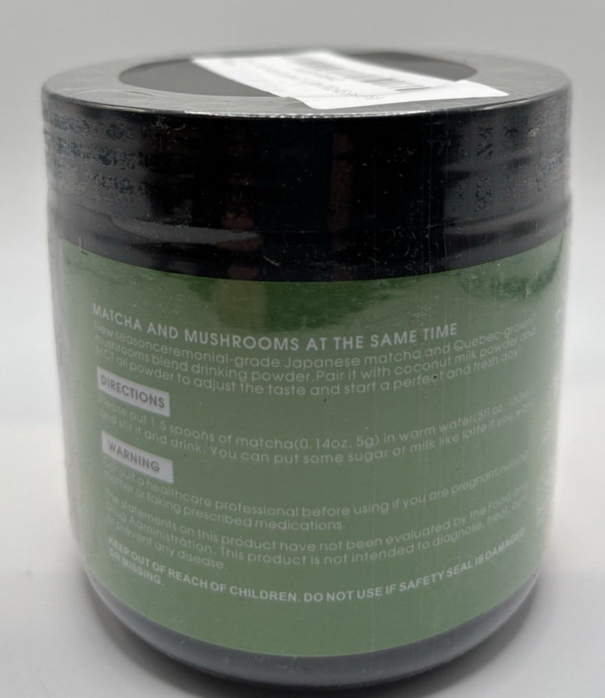 Mushroom Matcha Powder 7 Natural Mushrooms Japanese Ceremonial Matcha Exp 8/26