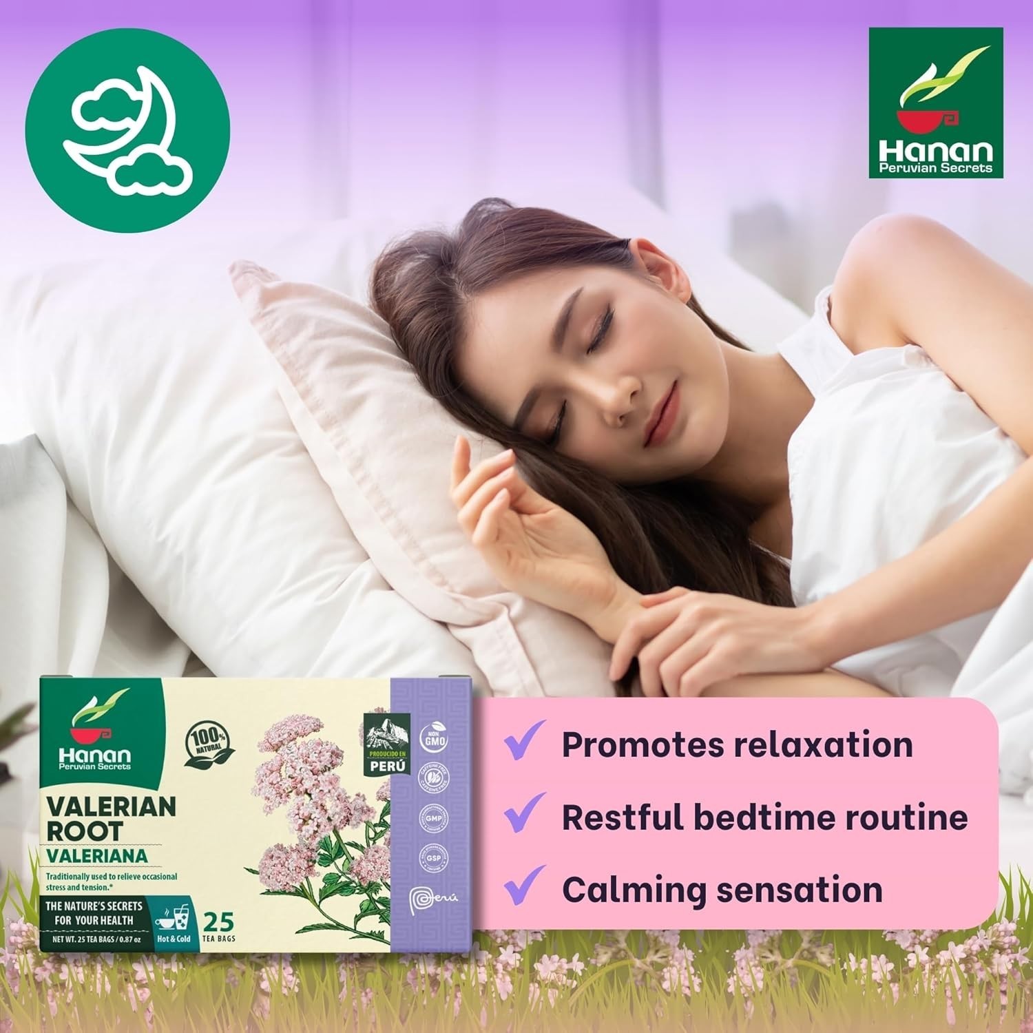 Valerian Root Tea for Better Sleep – 100% Pure Te de Valeriana Herbal Tea -Peru
