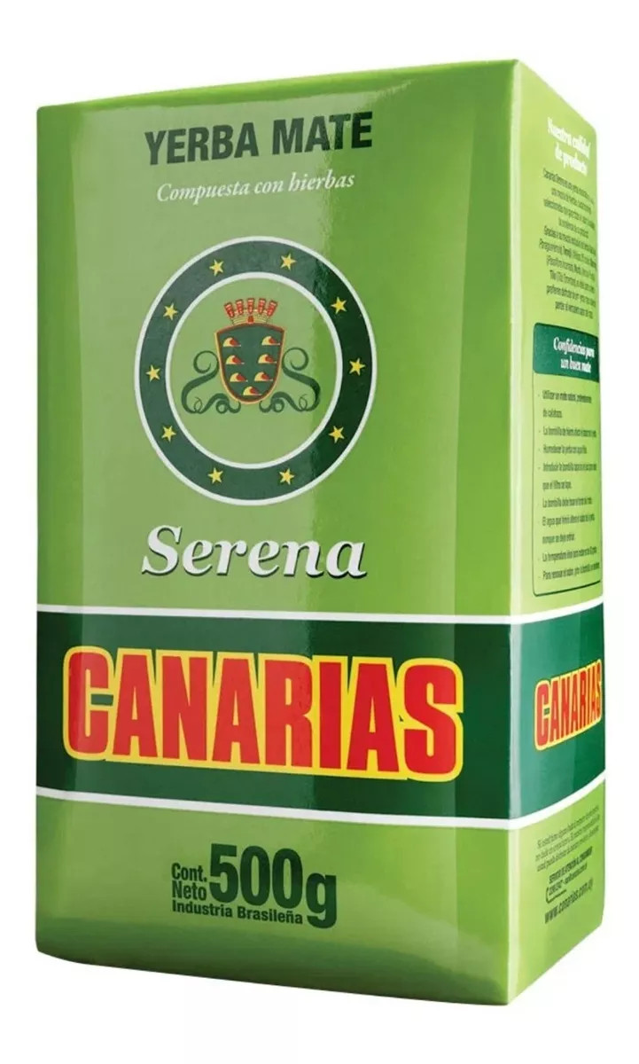 Canarias Serena Yerba Mate With Herbs – 4 x 0,5 Kg (1,1lbs) Pack