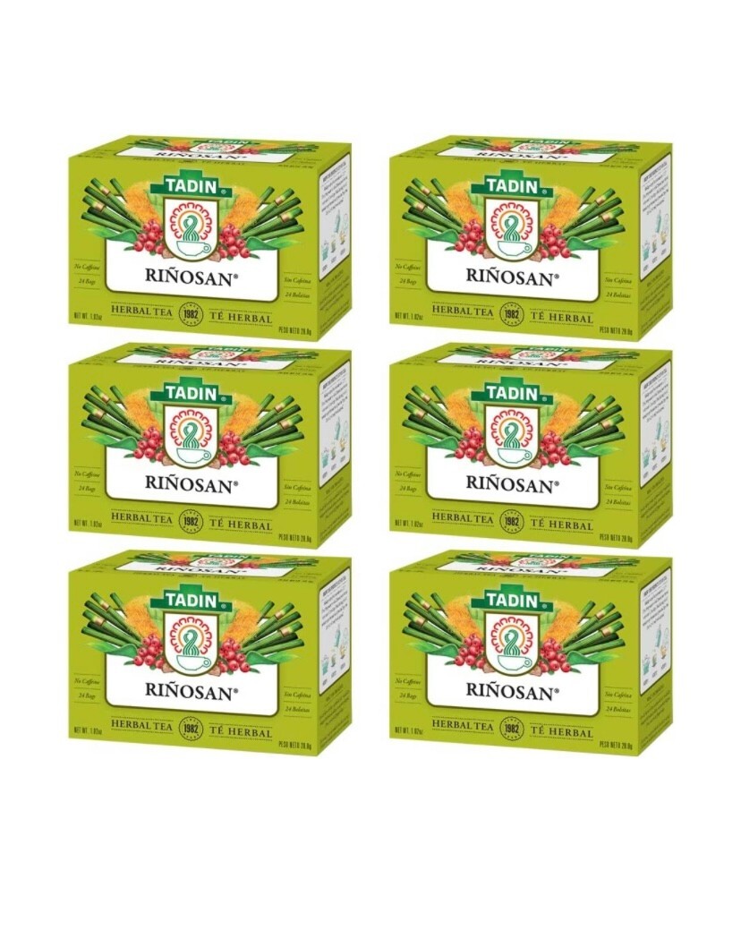 Tadin, Tea Rinosan, 24 BG (Pack of 6)