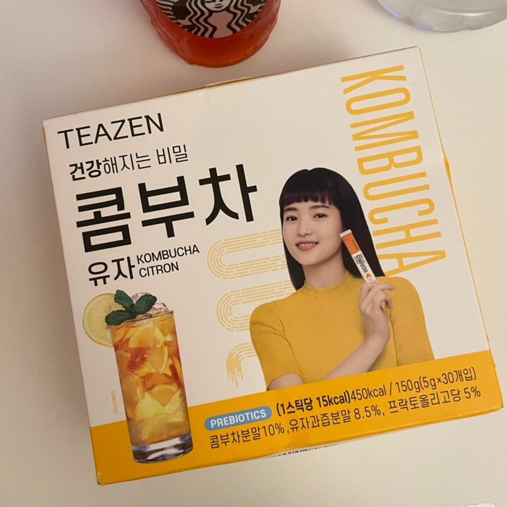 Teazen Kombucha Citron Powder 5g x 30sticks Prebiotics Tea K-Drink