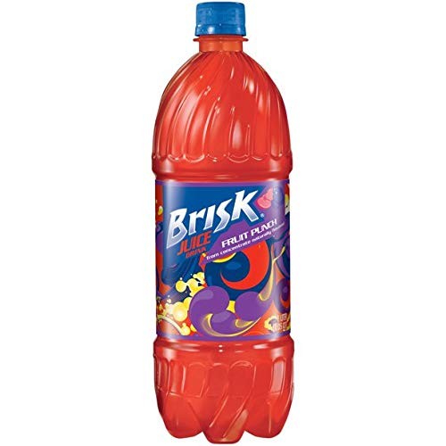 Brisk Fruit Punch 1 Liter Bottles – 15 Pack – Bold & Refreshing Juice Drink