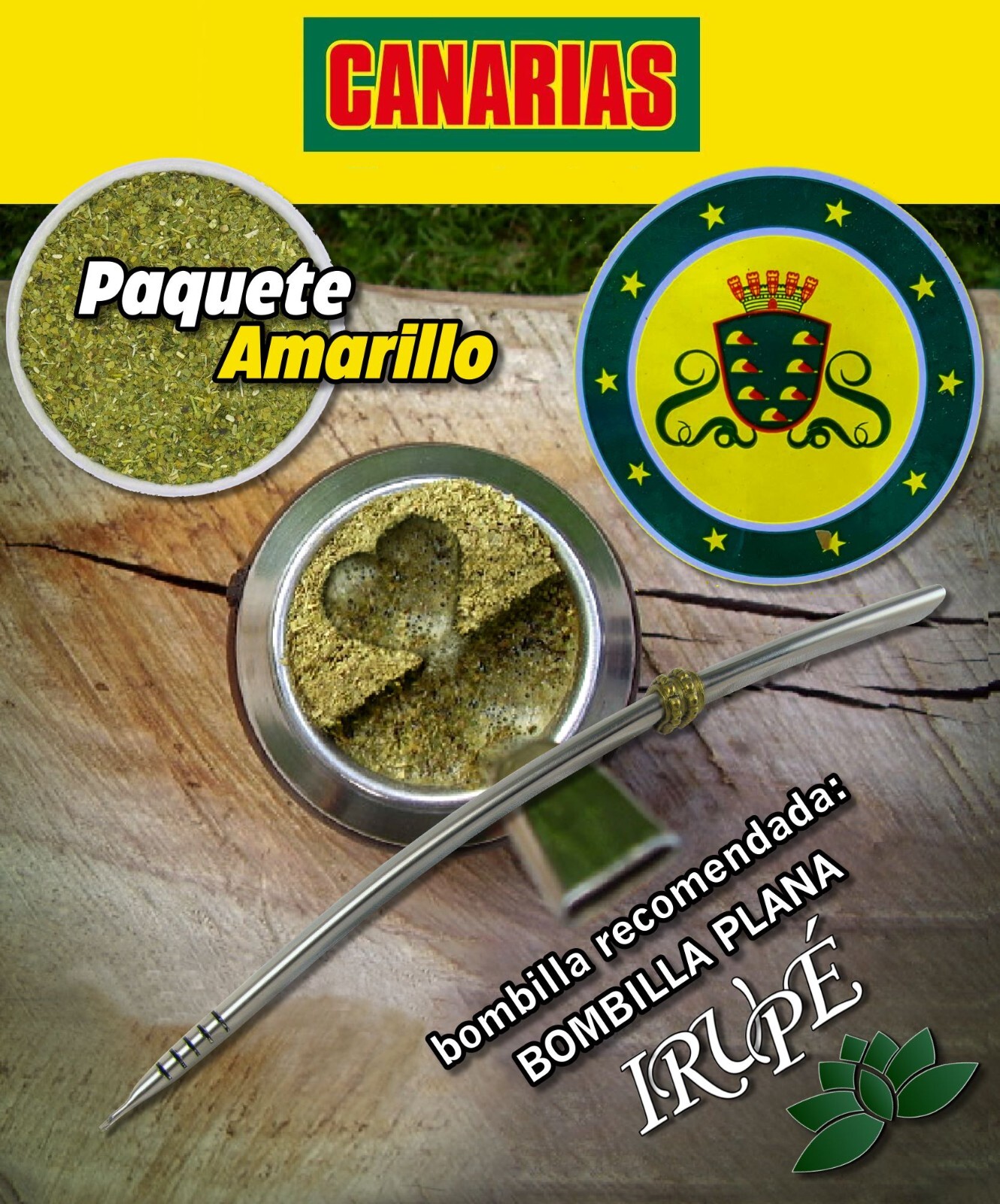 YERBA MATE CANARIAS – 1KILO 2.2 LB FROM Uruguay/Brazil
