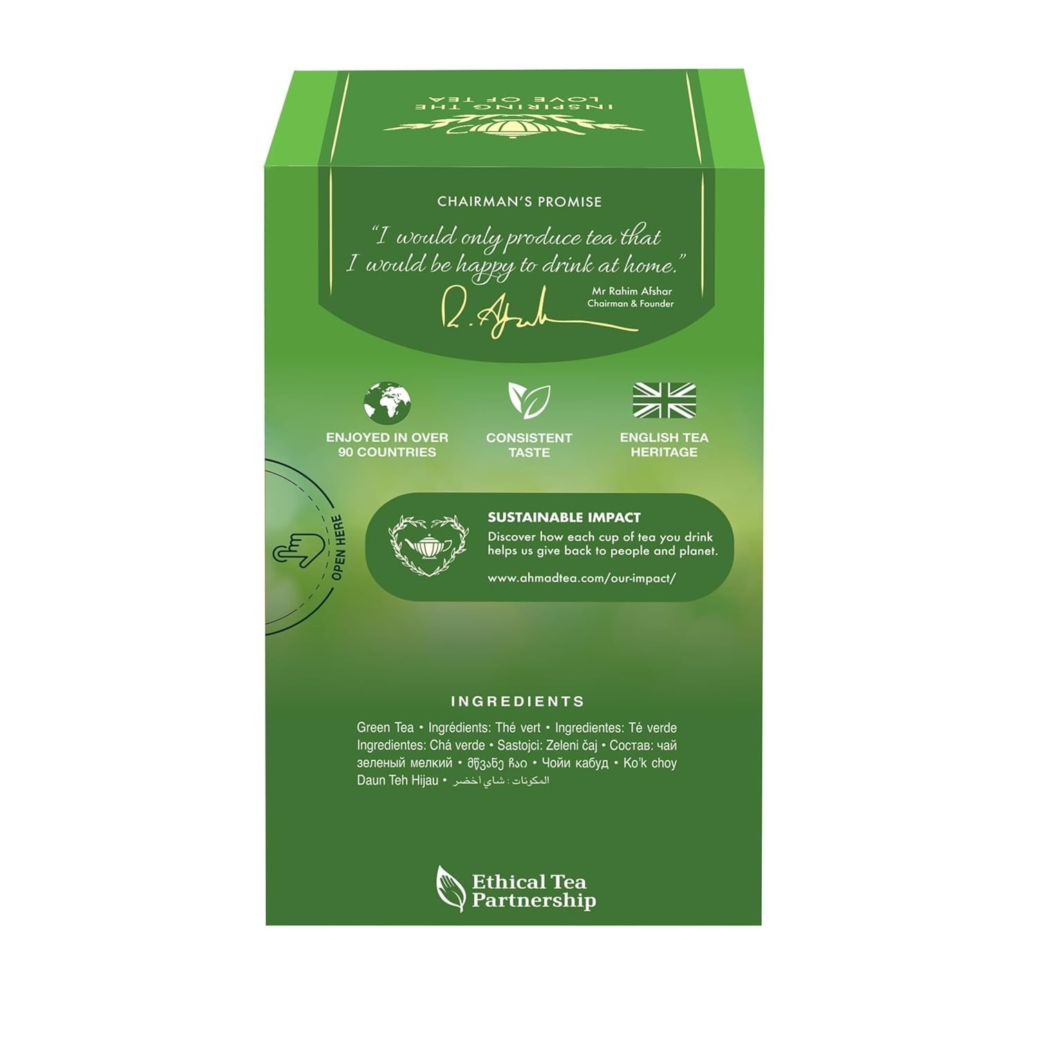 Delicious Green Tea Pure, 20 Count Tea Bags – Low Caffeine & Sugar-Free