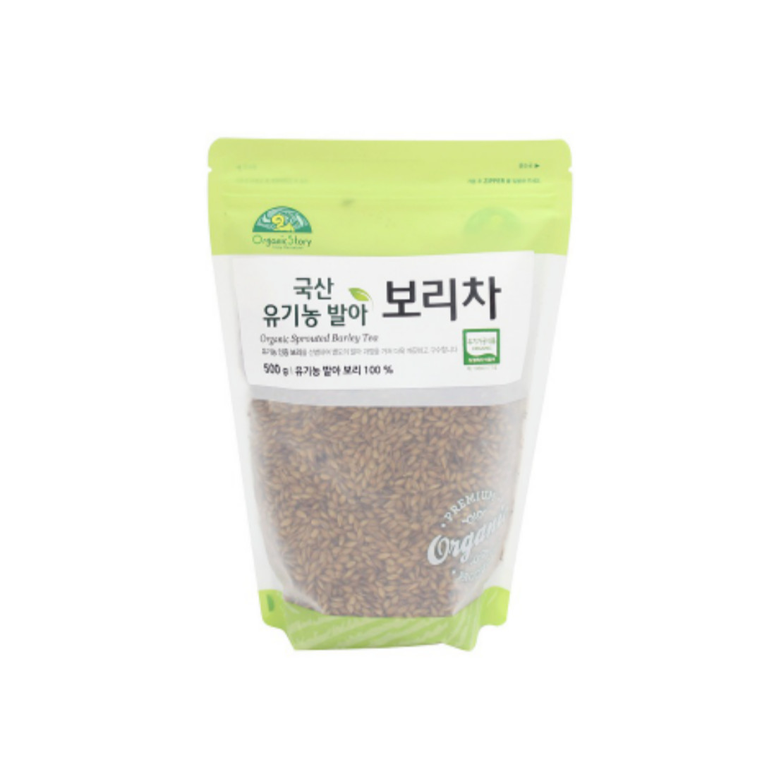 Organic Story Organic Germinated Barley Tea 500g | 100% Korean Sprouted Barley