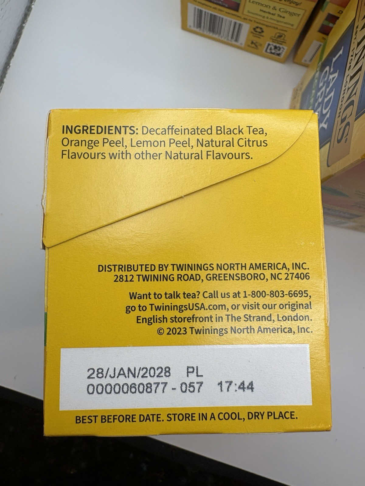 Black Tea Decaffeinated Lady Grey 20 Bags Each Box (Case of 6) Expires 1/2028