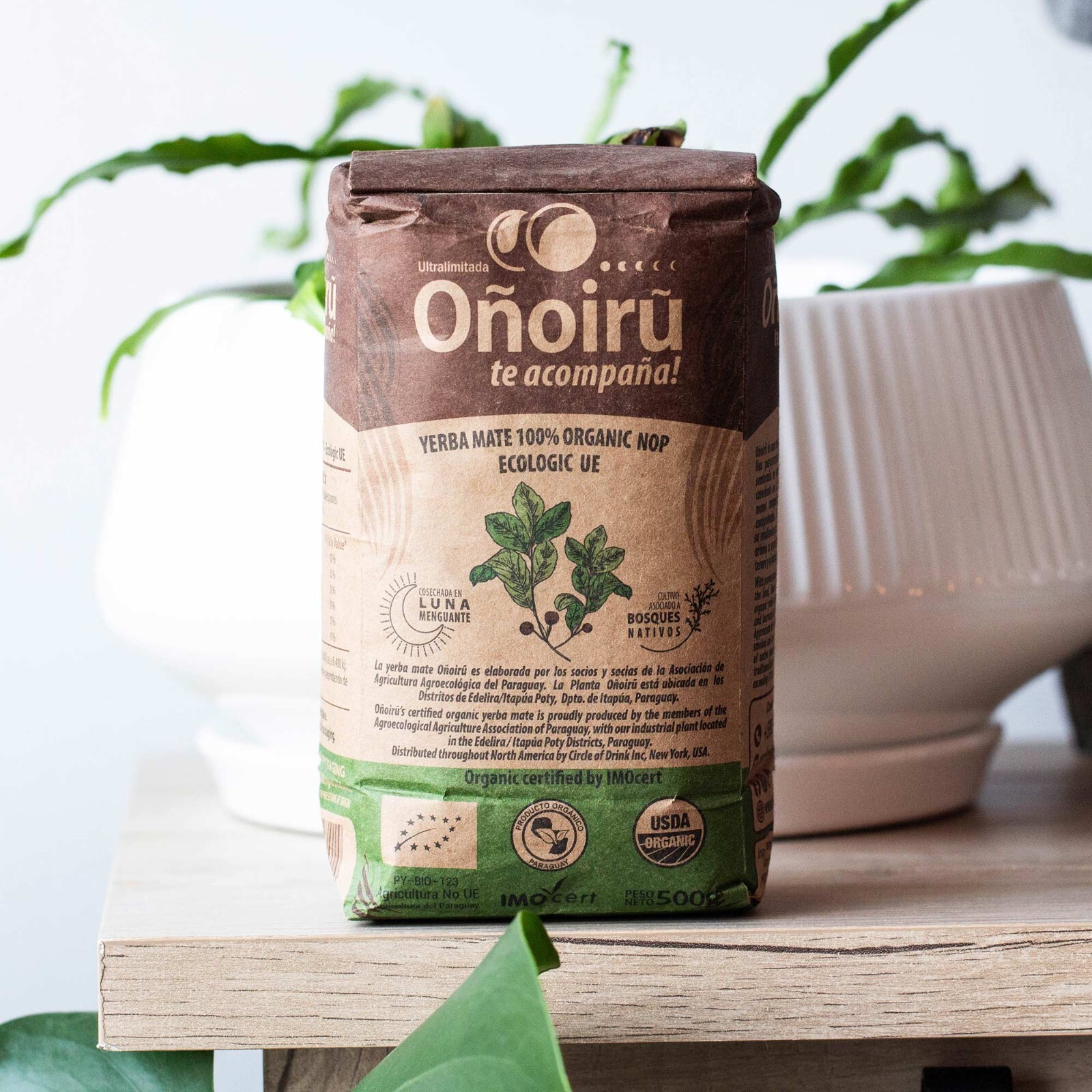 Onoiru Organic Paraguayan Yerba Mate Tea – Aged 2+ Years – Bold & Robust – 500g