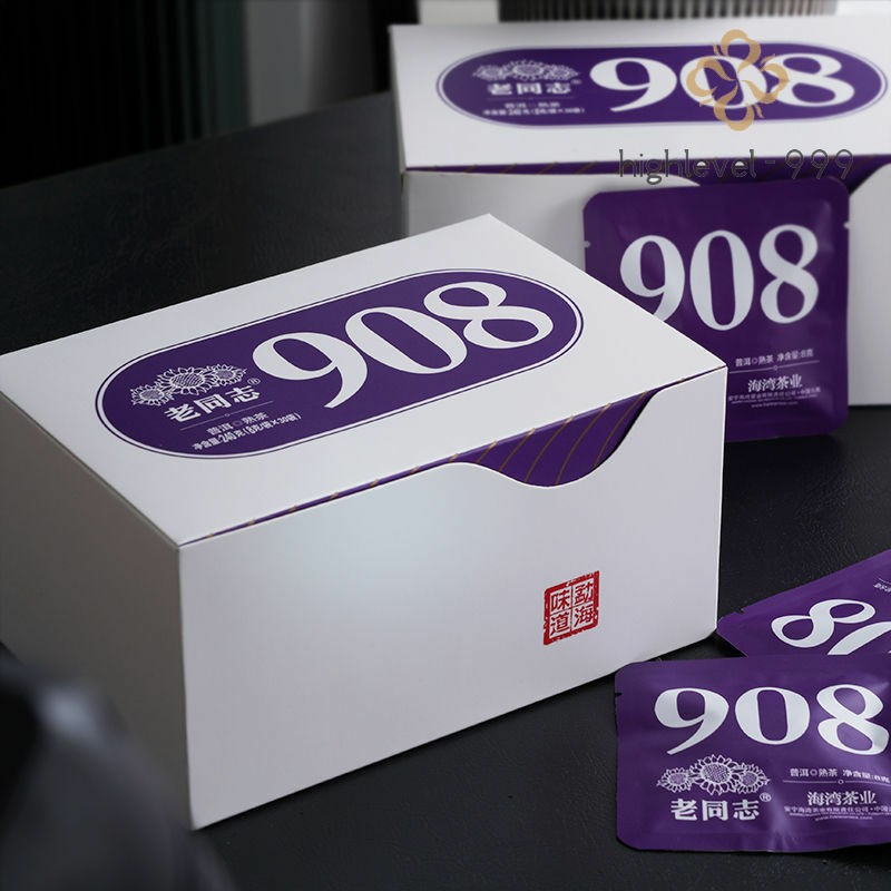 Haiwan Old Comrade Laotongzhi 908 Ripe Pu’er Tea Shu Puer Mini Cake 240g