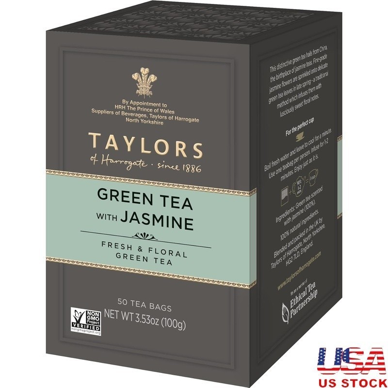 Jasmine Green Tea Bags 50 Count Floral Infusion Healthy Organic Beverage New